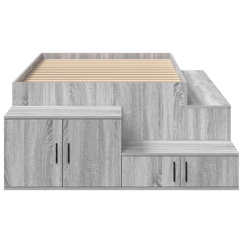Casa si Gradina - Mobilier - Paturi si accesorii - Paturi - Cadru pentru pat de depozitare Gri Sonoma 80x200 cm - Infinity.ro
