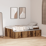Casa si Gradina - Mobilier - Paturi si accesorii - Paturi - Cadru de Pat Stejar Artisan 75x190 cm - Infinity.ro