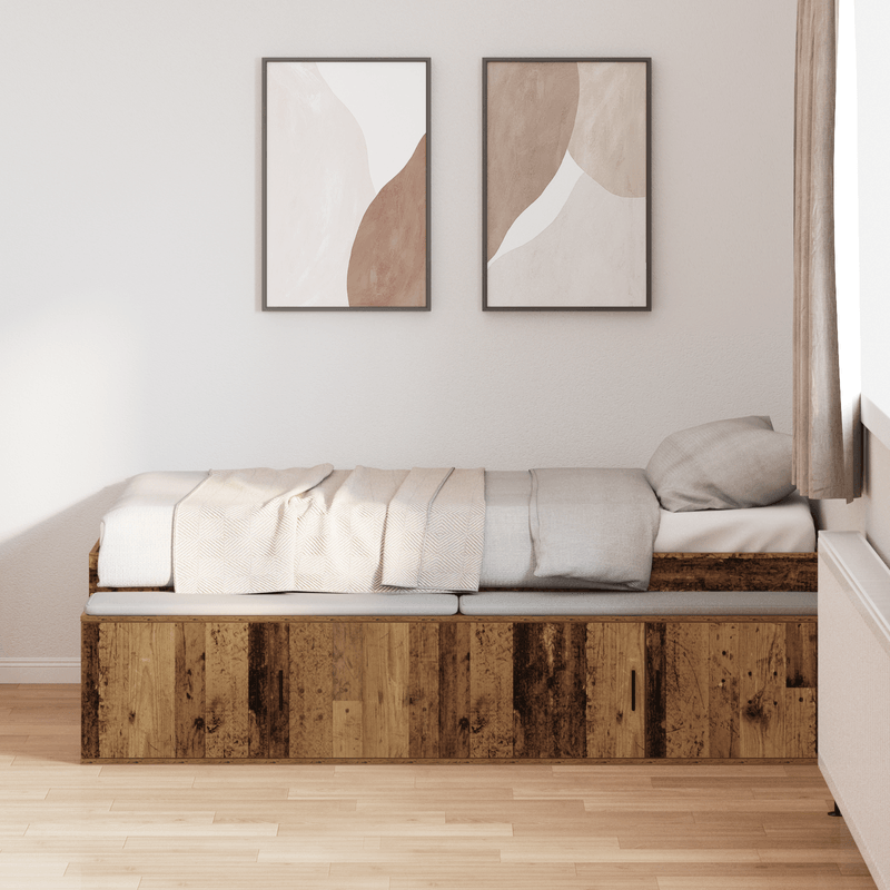 Casa si Gradina - Mobilier - Paturi si accesorii - Paturi - Cadru de Pat Stejar Artisan 75x190 cm - Infinity.ro