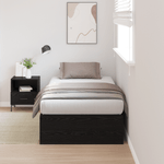 Casa si Gradina - Mobilier - Paturi si accesorii - Paturi - Cadru de Pat Stejar Negru 75x190 cm Lemn Prelucrat - Infinity.ro