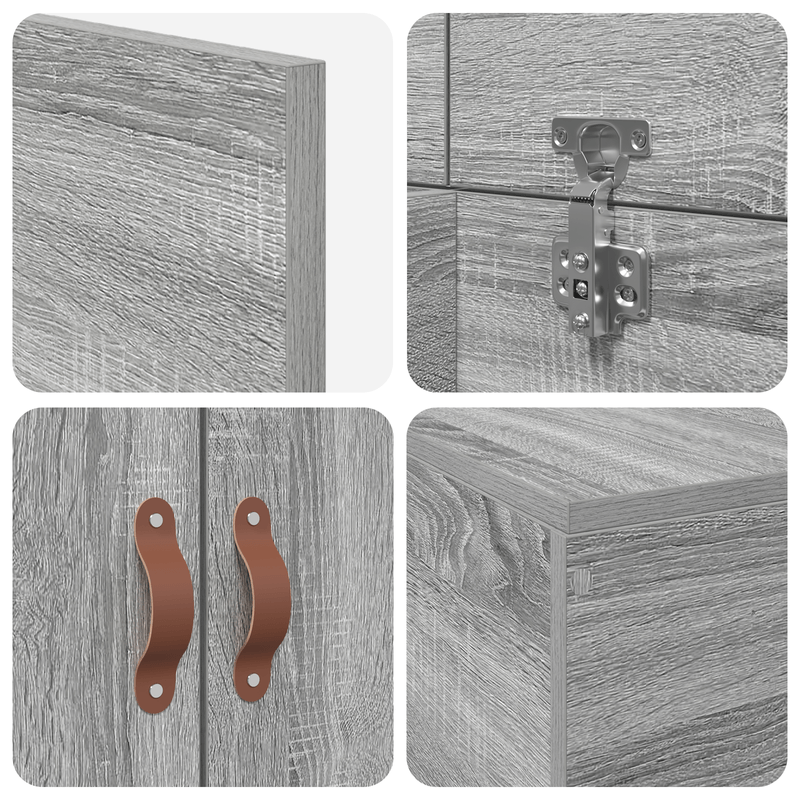 Casa si Gradina - Mobilier - Paturi si accesorii - Paturi - Cadru de pat cu depozitare  Gri Sonoma 75x190 cm - Infinity.ro