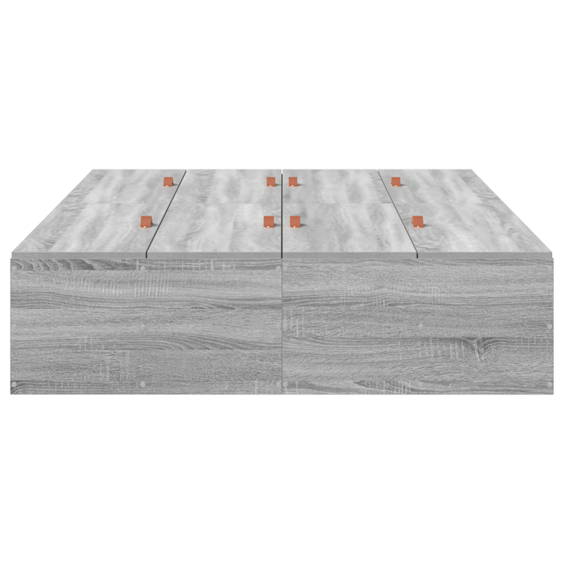 Casa si Gradina - Mobilier - Paturi si accesorii - Paturi - Cadru de pat cu depozitare Gri Sonoma 120x200 cm - Infinity.ro
