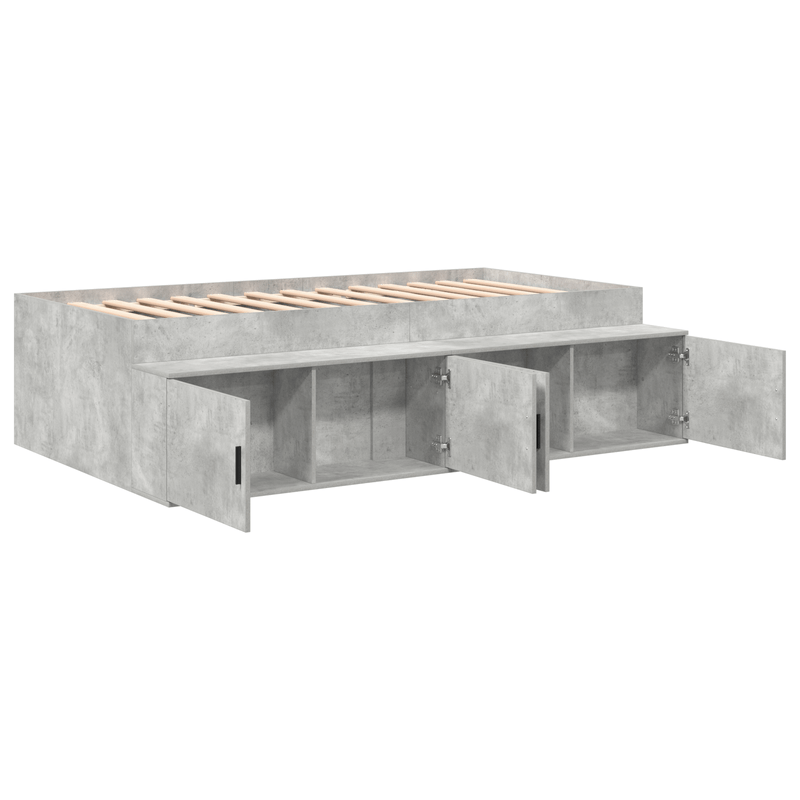 Casa si Gradina - Mobilier - Paturi si accesorii - Paturi - Cadru de pat Gri beton 100x200 cm - Infinity.ro