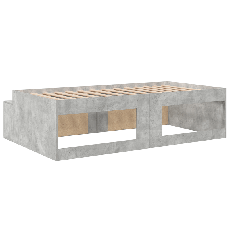 Casa si Gradina - Mobilier - Paturi si accesorii - Paturi - Cadru de pat Gri beton 100x200 cm - Infinity.ro