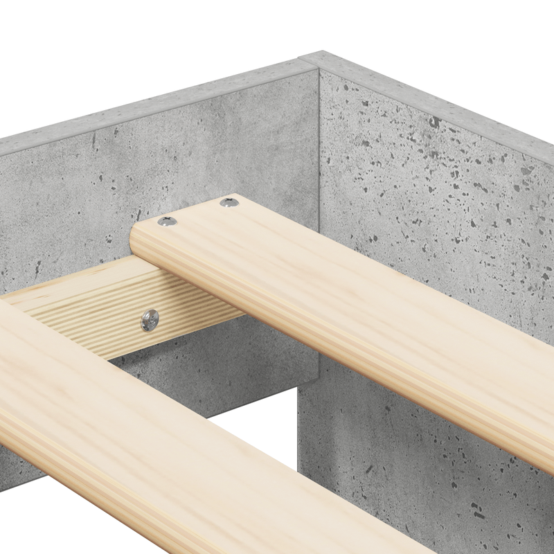 Casa si Gradina - Mobilier - Paturi si accesorii - Paturi - Cadru de pat Gri beton 100x200 cm - Infinity.ro