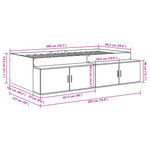 Casa si Gradina - Mobilier - Paturi si accesorii - Paturi - Cadru de pat Gri beton 100x200 cm - Infinity.ro
