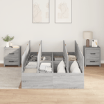 Casa si Gradina - Mobilier - Paturi si accesorii - Paturi - Cadru de pat cu depozitare  Gri Sonoma 120x190 cm - Infinity.ro