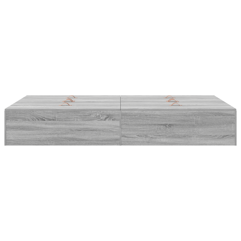 Casa si Gradina - Mobilier - Paturi si accesorii - Paturi - Cadru de pat cu depozitare  Gri Sonoma 120x190 cm - Infinity.ro