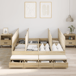 Casa si Gradina - Mobilier - Paturi si accesorii - Paturi - Cadru de pat de depozitare Sonoma Oak 140x190 cm - Infinity.ro