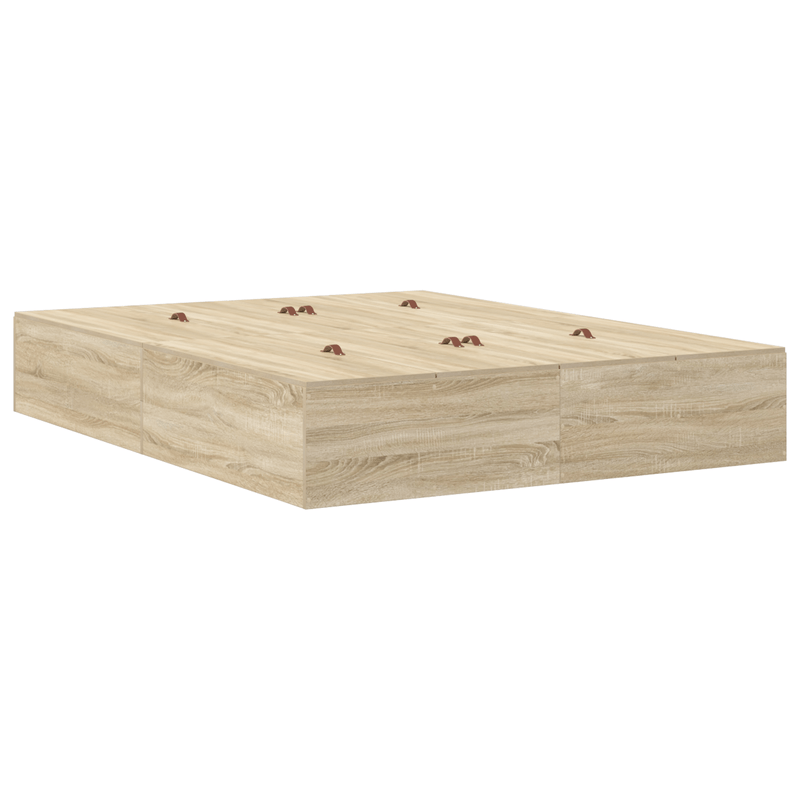 Casa si Gradina - Mobilier - Paturi si accesorii - Paturi - Cadru de pat de depozitare Sonoma Oak 140x190 cm - Infinity.ro