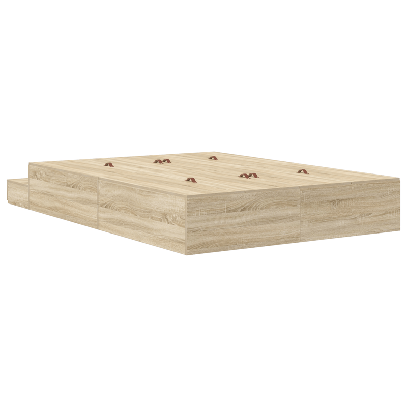 Casa si Gradina - Mobilier - Paturi si accesorii - Paturi - Cadru de pat de depozitare Sonoma Oak 140x190 cm - Infinity.ro