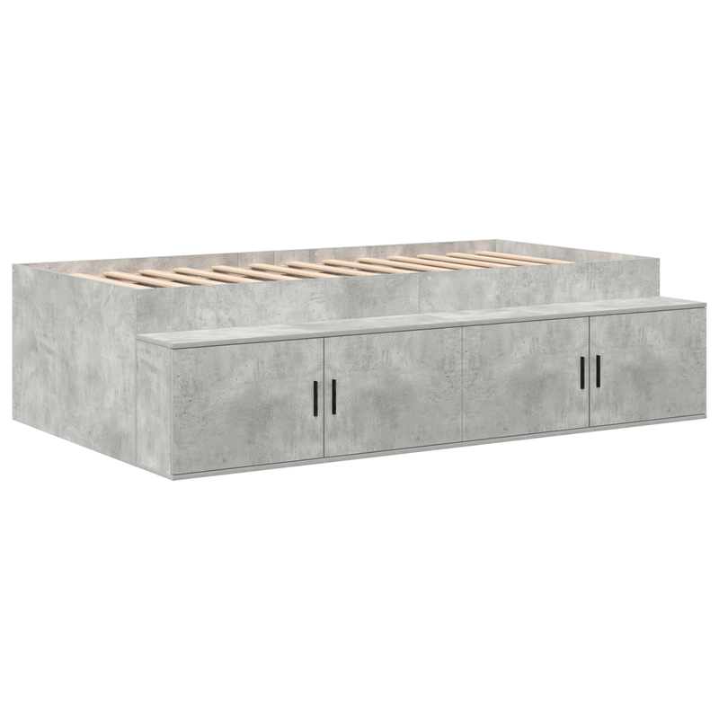 Casa si Gradina - Mobilier - Paturi si accesorii - Paturi - cadru de pat gri beton 90x200 cm - Infinity.ro