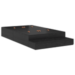 Casa si Gradina - Mobilier - Paturi si accesorii - Paturi - Cadru de pat cu depozitare Negru Stejar 120x190 cm - Infinity.ro