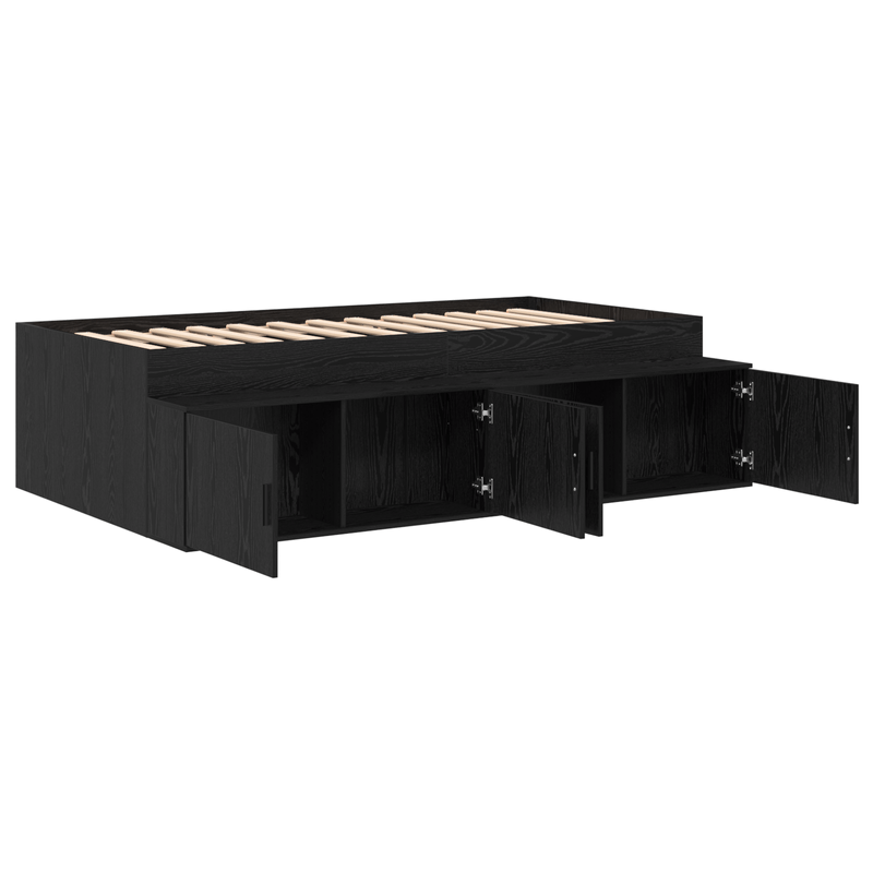 Casa si Gradina - Mobilier - Paturi si accesorii - Paturi - Cadru de Pat Stejar Negru 80x200 cm - Infinity.ro