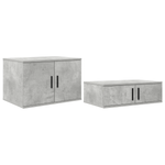 Casa si Gradina - Mobilier - Paturi si accesorii - Paturi - Rama de pat de depozitare Gri Beton 75x190 cm - Infinity.ro