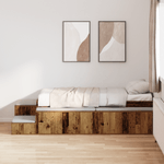 Casa si Gradina - Mobilier - Paturi si accesorii - Paturi - Cadru de Pat de Depozitare Lemn Vechi 75x190 cm - Infinity.ro