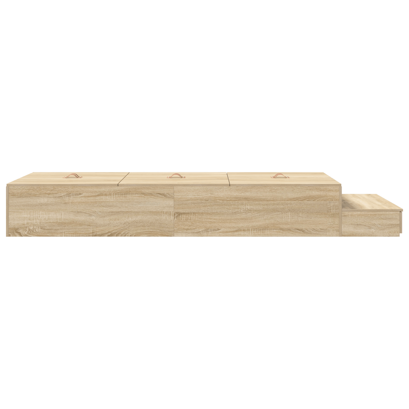 Casa si Gradina - Mobilier - Paturi si accesorii - Paturi - cadru de pat cu depozitare Sonoma Oak 100x200 cm - Infinity.ro
