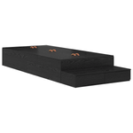 Casa si Gradina - Mobilier - Paturi si accesorii - Paturi - Cadru de pat cu depozitare Negru Stejar 90x190 cm - Infinity.ro