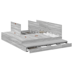 Casa si Gradina - Mobilier - Paturi si accesorii - Paturi - Cadru de pat Gri sonoma 200x200 cm - Infinity.ro