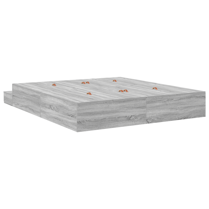 Casa si Gradina - Mobilier - Paturi si accesorii - Paturi - Cadru de pat Gri sonoma 200x200 cm - Infinity.ro