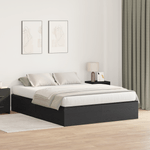 Casa si Gradina - Mobilier - Paturi si accesorii - Paturi - Cadru de pat cu depozitare  Stejar negru 200x200 cm - Infinity.ro