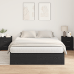 Casa si Gradina - Mobilier - Paturi si accesorii - Paturi - Cadru de pat cu depozitare  Stejar negru 200x200 cm - Infinity.ro