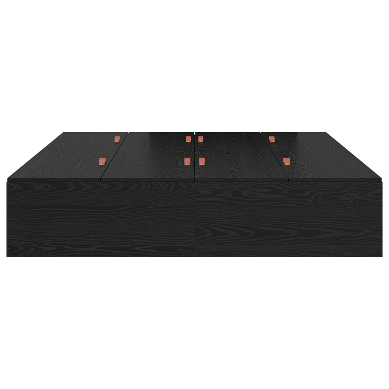 Casa si Gradina - Mobilier - Paturi si accesorii - Paturi - Cadru de pat cu depozitare  Stejar negru 200x200 cm - Infinity.ro