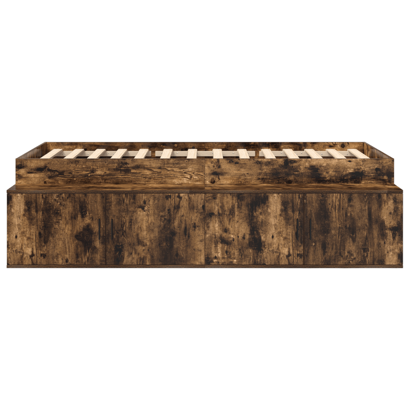 Casa si Gradina - Mobilier - Paturi si accesorii - Paturi - Cadru de pat cu depozitare Stejar afumat 80x200 cm - Infinity.ro