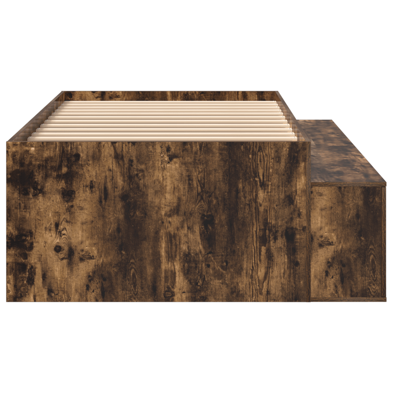Casa si Gradina - Mobilier - Paturi si accesorii - Paturi - Cadru de pat cu depozitare Stejar afumat 80x200 cm - Infinity.ro