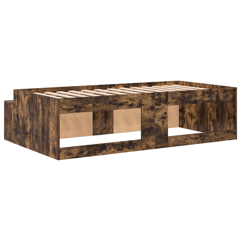 Casa si Gradina - Mobilier - Paturi si accesorii - Paturi - Cadru de pat cu depozitare Stejar afumat 80x200 cm - Infinity.ro