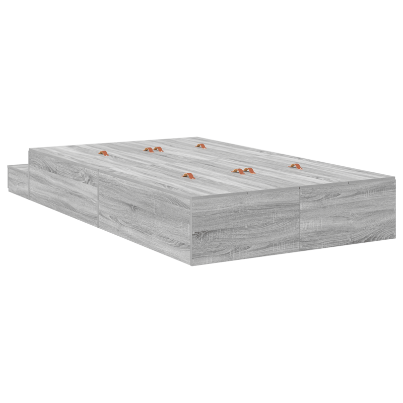 Casa si Gradina - Mobilier - Paturi si accesorii - Paturi - Cadru de pat Gri Sonoma 120x200 cm - Infinity.ro