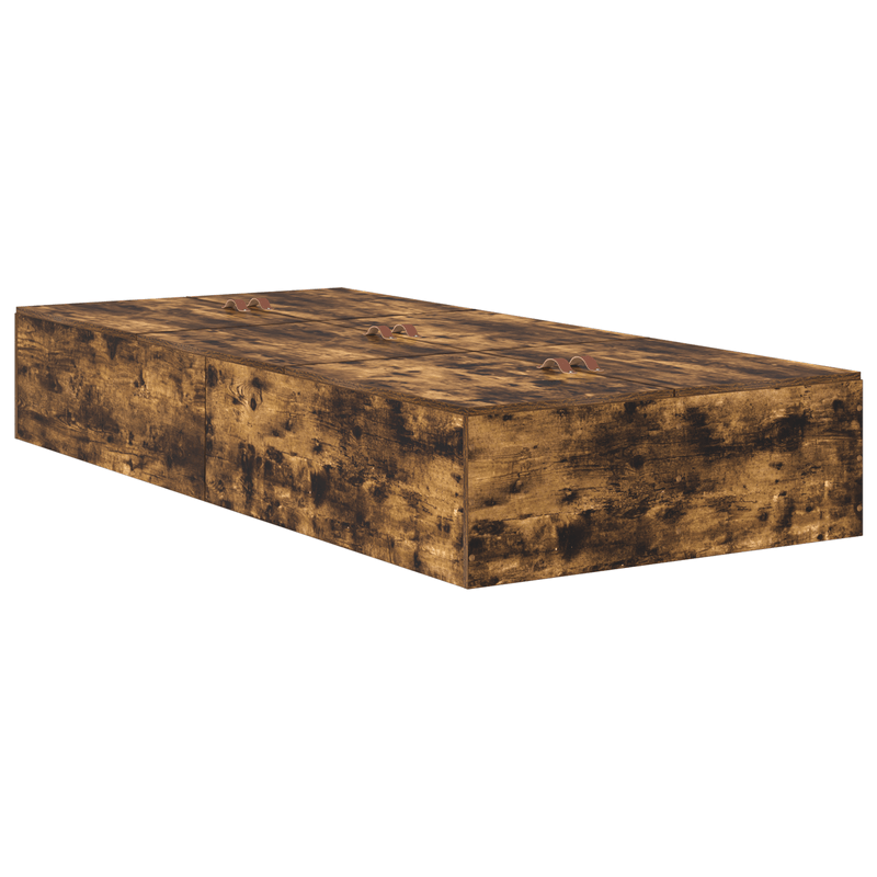 Casa si Gradina - Mobilier - Paturi si accesorii - Paturi - Cadru de pat cu depozitare  Stejar afumat 90x190 cm - Infinity.ro