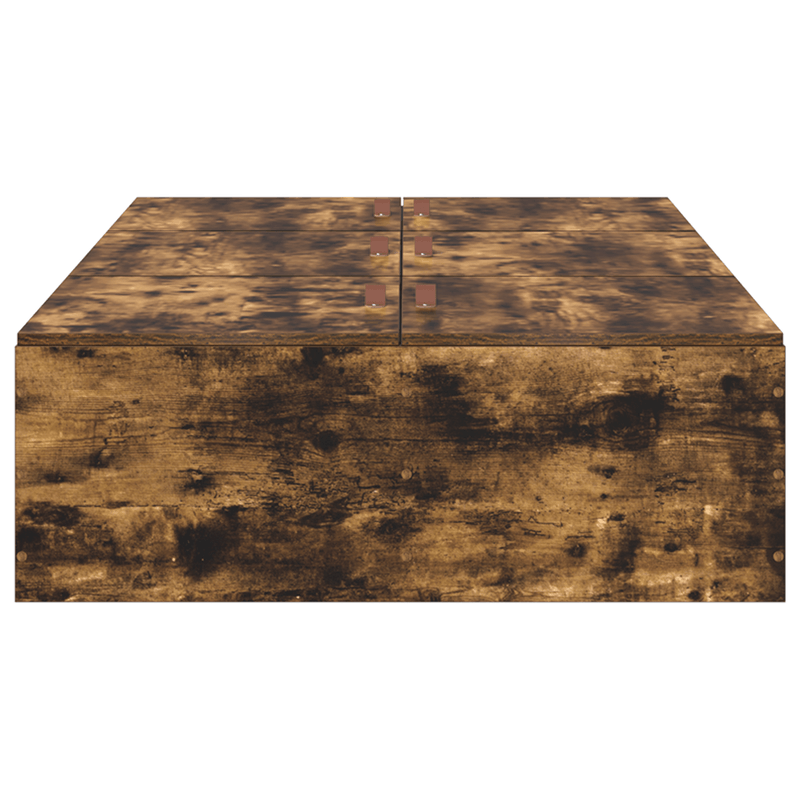 Casa si Gradina - Mobilier - Paturi si accesorii - Paturi - Cadru de pat cu depozitare  Stejar afumat 90x190 cm - Infinity.ro