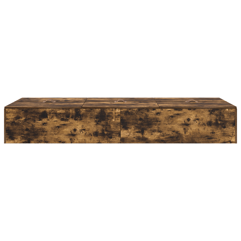 Casa si Gradina - Mobilier - Paturi si accesorii - Paturi - Cadru de pat cu depozitare  Stejar afumat 90x190 cm - Infinity.ro