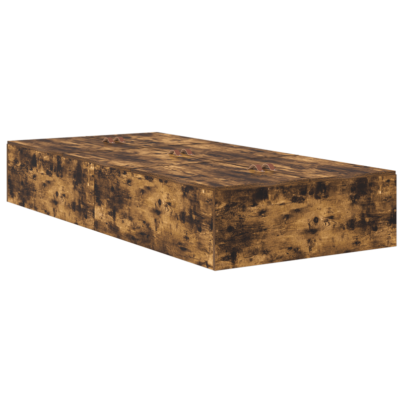 Casa si Gradina - Mobilier - Paturi si accesorii - Paturi - Cadru de pat cu depozitare  Stejar afumat 90x190 cm - Infinity.ro