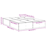 Casa si Gradina - Mobilier - Paturi si accesorii - Paturi - Cadru de pat cu depozitare Stejar Negru 140x200 cm - Infinity.ro