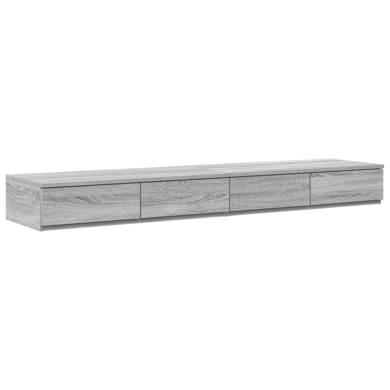 Casa si Gradina - Mobilier - Paturi si accesorii - Paturi - Cadru de pat cu depozitare Gri Sonoma 140x200 cm - Infinity.ro
