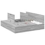 Casa si Gradina - Mobilier - Paturi si accesorii - Paturi - Cadru de pat cu depozitare  Gri Sonoma 200x200 cm - Infinity.ro