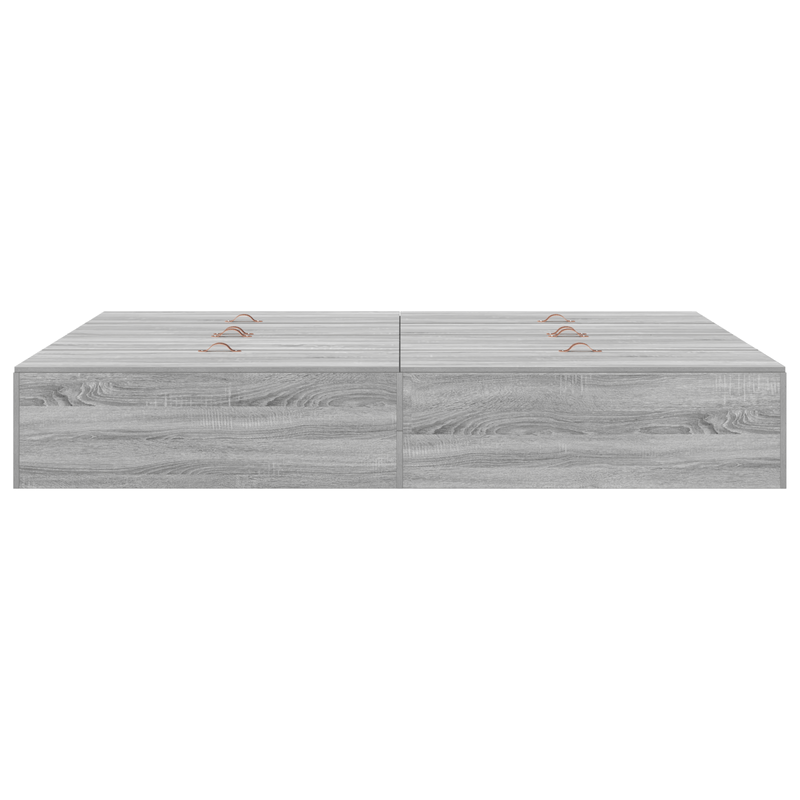 Casa si Gradina - Mobilier - Paturi si accesorii - Paturi - Cadru de pat cu depozitare Gri Sonoma 150x200 cm - Infinity.ro