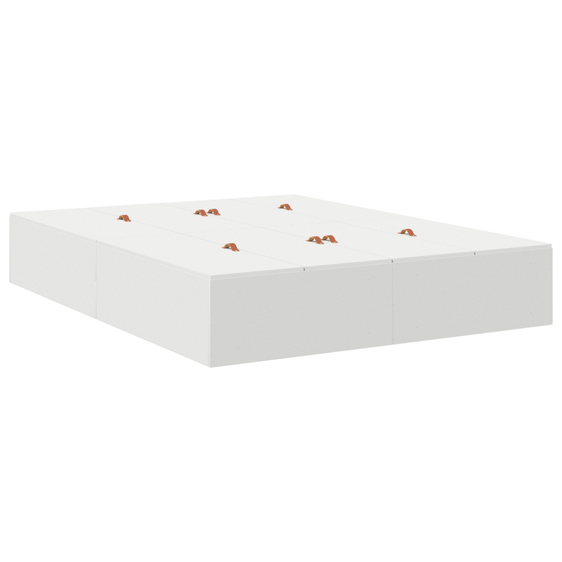 Casa si Gradina - Mobilier - Paturi si accesorii - Paturi - Cadru de pat cu depozitare Alb 140x190 cm - Infinity.ro