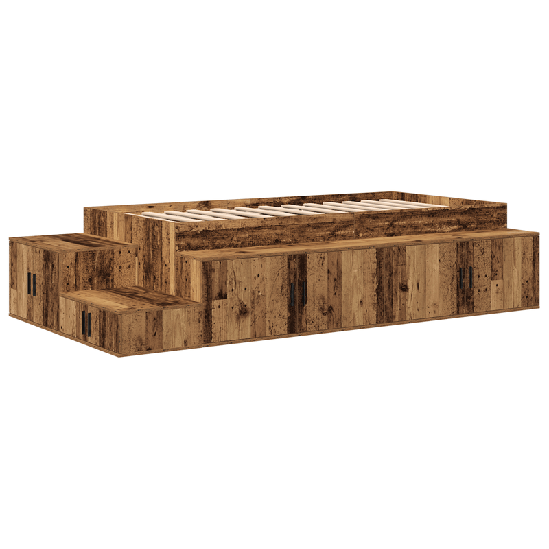Casa si Gradina - Mobilier - Paturi si accesorii - Paturi - Cadru de pat de depozitare din lemn vechi 80x200 cm - Infinity.ro