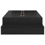 Casa si Gradina - Mobilier - Paturi si accesorii - Paturi - Cadru de pat cu depozitare Negru Stejar 75x190 cm - Infinity.ro
