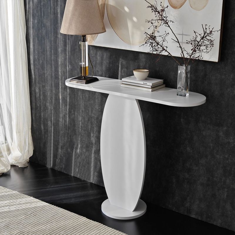 Casa si Gradina - Mobilier - Comode si corpuri - Comode - Comoda, Hanah Home, pal melaminat, alb, 100x30x81 cm - Infinity.ro