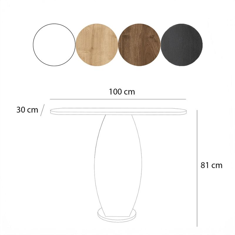 Casa si Gradina - Mobilier - Comode si corpuri - Comode - Comoda, Hanah Home, pal melaminat, alb, 100x30x81 cm - Infinity.ro