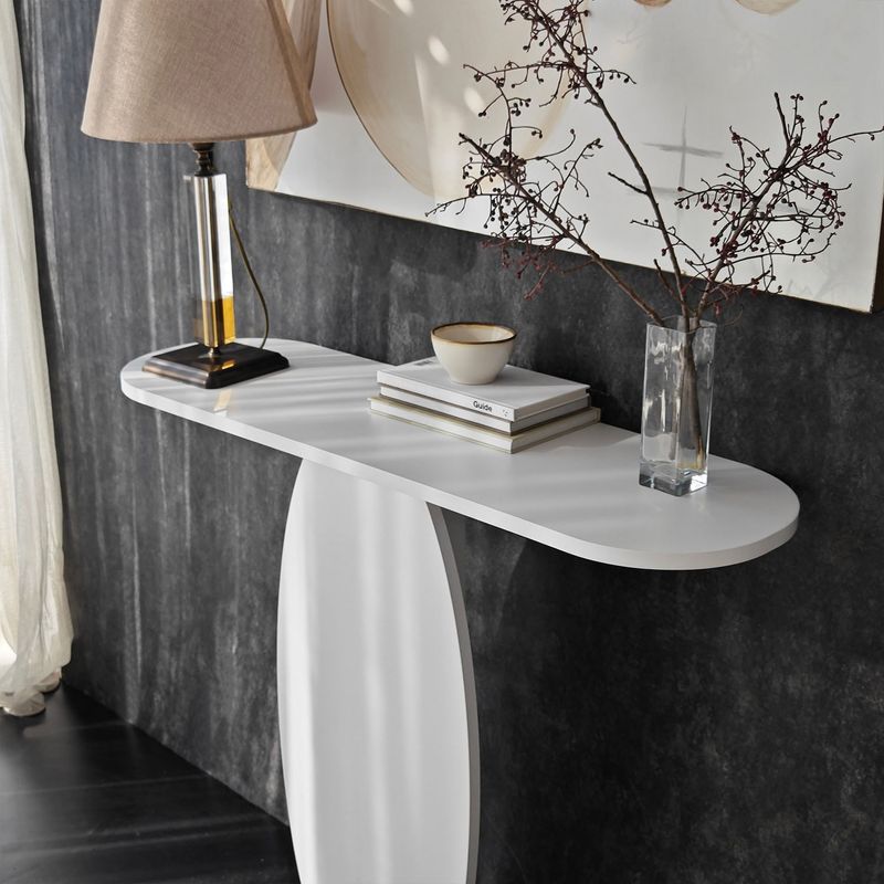 Casa si Gradina - Mobilier - Comode si corpuri - Comode - Comoda, Hanah Home, pal melaminat, alb, 100x30x81 cm - Infinity.ro