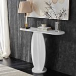 Casa si Gradina - Mobilier - Comode si corpuri - Comode - Comoda, Hanah Home, pal melaminat, alb, 100x30x81 cm - Infinity.ro