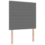 Casa si Gradina - Mobilier - Paturi si accesorii - Paturi - Pat cu arcuri cu saltea Gri 100x200 cm Tesatura de catifea - Infinity.ro