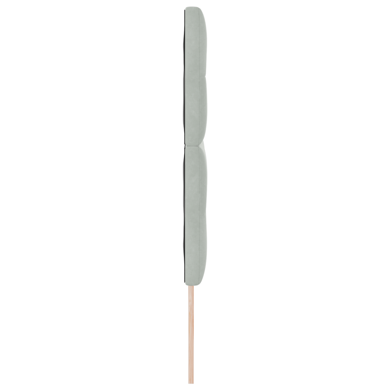 Casa si Gradina - Mobilier - Paturi si accesorii - Accesorii paturi - Tablie de pat cu nasturi, gri deschis, 140 cm, catifea - Infinity.ro