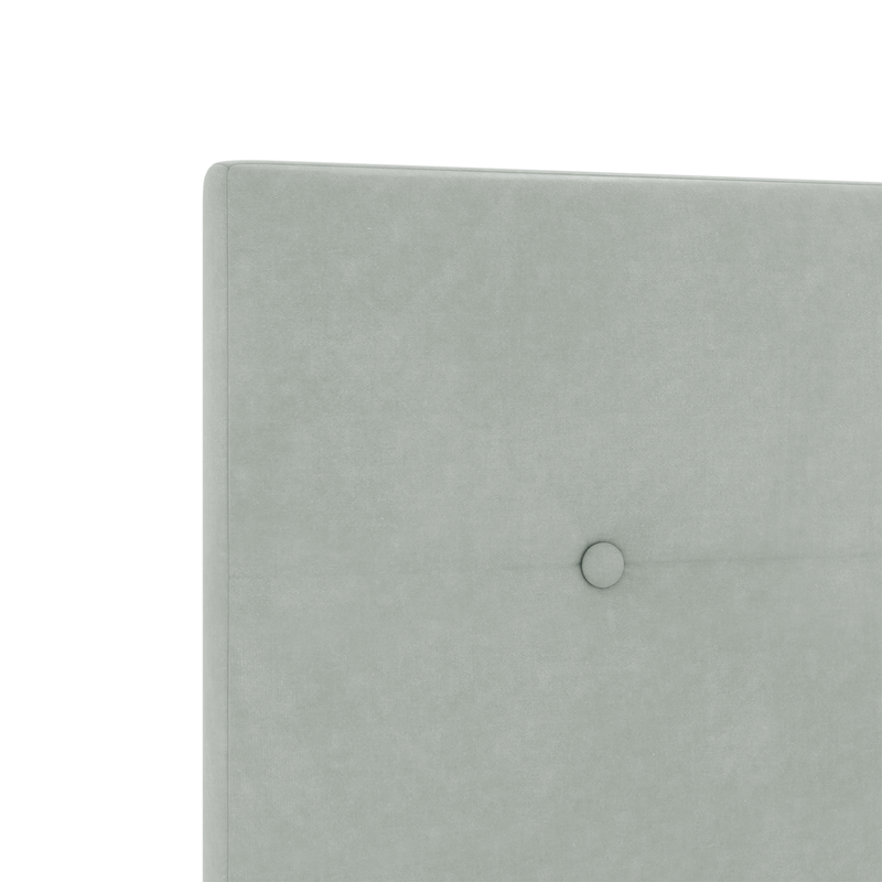 Casa si Gradina - Mobilier - Paturi si accesorii - Accesorii paturi - Tablie de pat cu nasturi, gri deschis, 140 cm, catifea - Infinity.ro