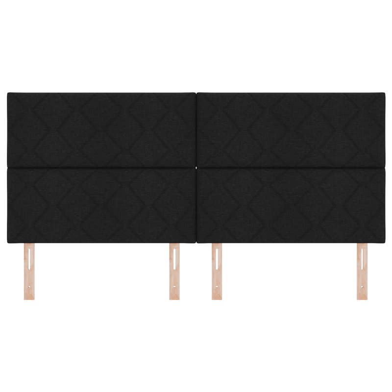 Casa si Gradina - Mobilier - Paturi si accesorii - Accesorii paturi - Tablie de pat cu LED, crem, 183x16x118/128 cm, textil - Infinity.ro